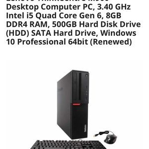 Monitor Lenovo pc keyboard and mouse